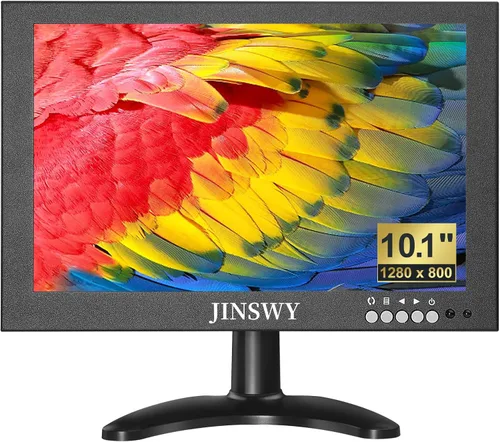 Miniatura 9 de Mini monitor de seguridad de 8 pulgadas, pantalla de metal portátil de 1280 x 720, entrada HDMI/VGA/AV/BNC, altavoces integrados y control remoto