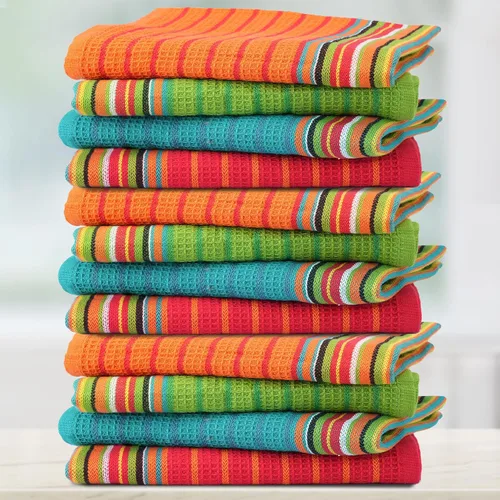 Miniatura 10 de THREAD SPREAD - Toallas de cocina 100% algodón, toallas de salsa, juego de 4 (16x28 pulgadas), paño de cocina multiusos para secar, restaurante