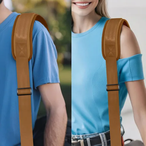 Miniatura 126 de ZINZ Correa de hombro universal de 59 pulgadas con almohadilla transpirable fija ultra gruesa, correa de hombro ajustable y resistente para bolsa
