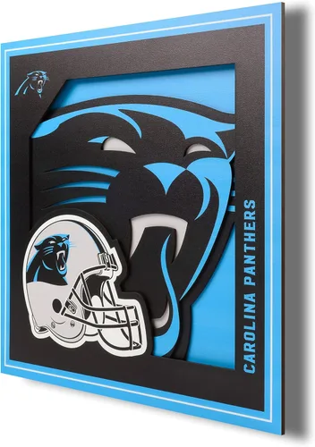 Miniatura 17 de YouTheFan Arte de pared de la serie de logotipos 3D con licencia oficial de la NFL, hecho de múltiples capas, listo para colgar en la pared, diseño