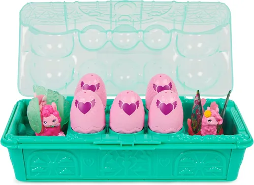 Miniatura 2 de Hatchimals CollEGGtibles, caja familiar de llama arcoíris con juego sorpresa, 10 personajes, 2 accesorios, juguetes para niños a partir de 5 años