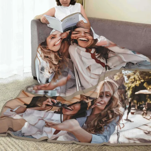 Miniatura 6 de Abybela Mantas personalizadas con fotos, mantas personalizadas para adultos con mis propias fotos, manta personalizada regalos para familia, mejores
