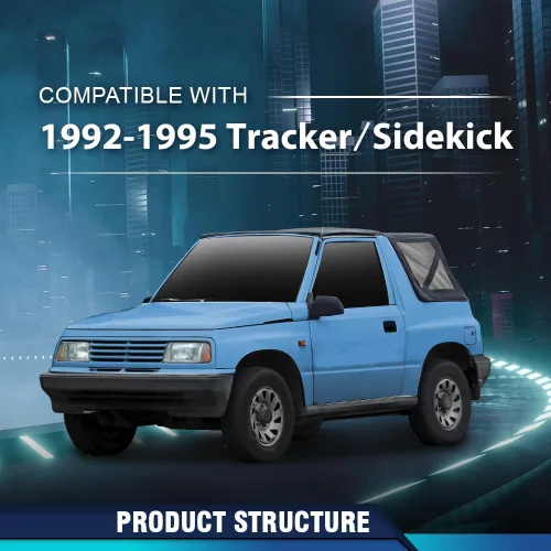 Miniatura 2 de PIT66 Panel de Remate de Marco de Radio de Salpicadero Compatible con Geo Tracker/Suzuki Sidekick 1992-1995