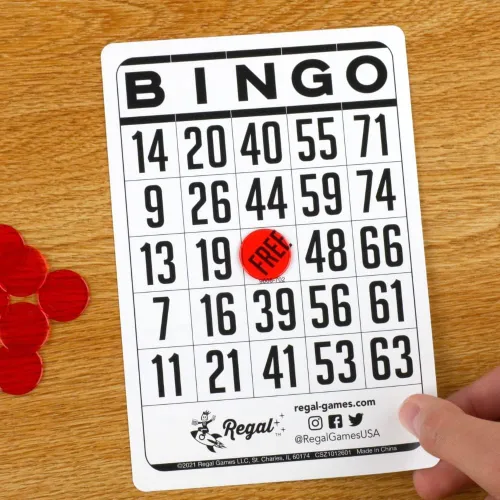 Miniatura 8 de Regal Bingo - Hojas de bingo clásicas de solo 6 x 4 pulgadas, hojas de bingo blancas reutilizables para noches de juegos familiares, fiestas