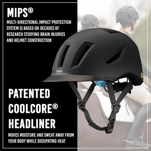 Miniatura 3 de Troxel Terrain MIPS Cooling Horse Riding Helmet, Low-Profile, Micro-Adjustable Design, Horseback Riding Gear