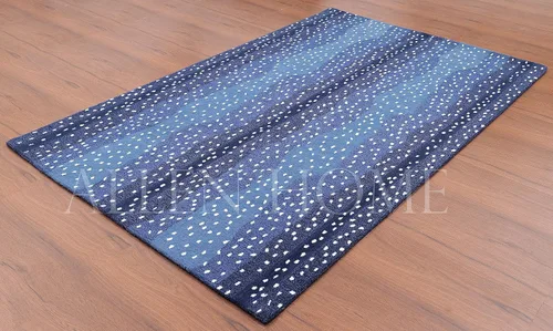 Miniatura 3 de Allen Home - Alfombra decorativa tradicional de lana, adecuada para sala de estar, dormitorio, comedor, 100% lana, respaldo 100% algodón, 3 x 5
