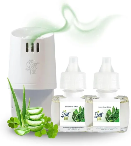 Miniatura 35 de Scent Fill Ambientador Enchufable de Naranja y Clavo, Repuestos de Aceite Perfumado, 2 Repuestos + Difusor