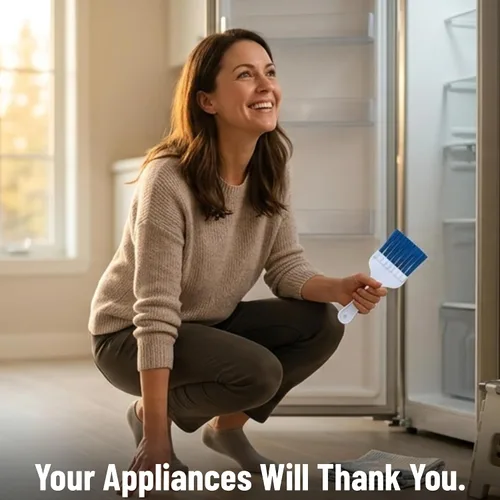 Miniatura 4 de Midwest Hearth Cepillo de limpieza de bobinas de aire acondicionado y refrigerador, limpiador de aletas HVAC de cerdas largas para condensador