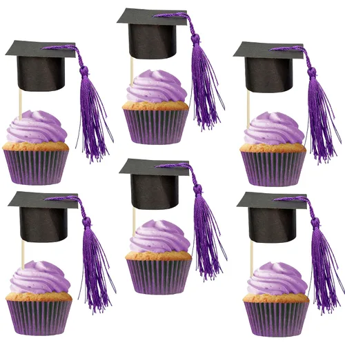 Miniatura 36 de Gyufise 1 decoración de pastel So Proud of You Black Glitter 2026 Decoración de pastel de fiesta de graduación You Did It, decoración de pastel