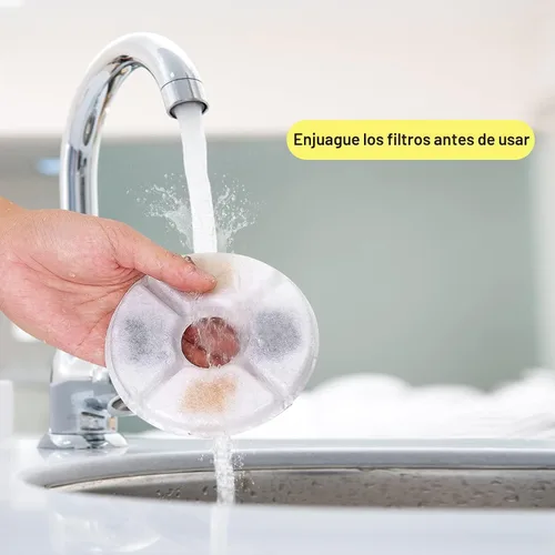 Miniatura 5 de Filtros de fuente de agua para gatos/mascotas, juego de 12 piezas, paquete de 8 filtros de repuesto para 81 oz/2.4 L, 3 sistemas de filtración con 4