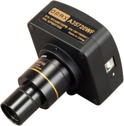 Miniatura 3 de OMAX Cámara digital WiFi 720p para microscopio compatible con Windows/Mac/iOS/Linux/Android