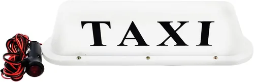 Señal de taxi de 12 V con base magnética, luz de cúpula, techo de taxi iluminada para coche, 12 V, luz superior impermeable con encendedor de