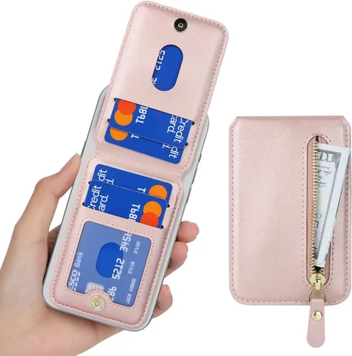 Miniatura 5 de Cavor Compatible con Apple Magsafe Wallet con soporte ajustable, cartera magnética para iPhone 17/16 Pro Max/15/14 Plus/13/12 Magsafe - Tarjetero