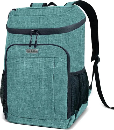 Miniatura 14 de BAGLHER Mochila Nevera Térmica Ligera Aislada - 30 Latas, A Prueba de Fugas para Almuerzo, Picnic, Senderismo, Viajes de Campamento Verde-Titán