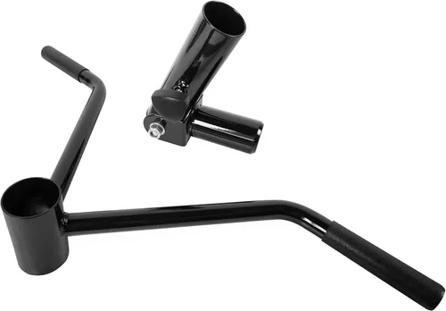 Miniatura 6 de Accesorios para máquina de ejercicio CAP Barbell, Negro Plataforma de barra en T y mango recto