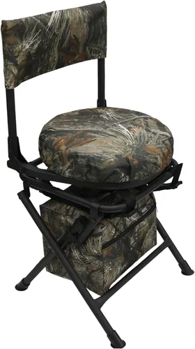 Miniatura 8 de MDSTOP Silla de caza giratoria de 360 grados para refugios de caza, asiento de caza plegable, silla de pesca, ligera, portátil, cojín acolchado