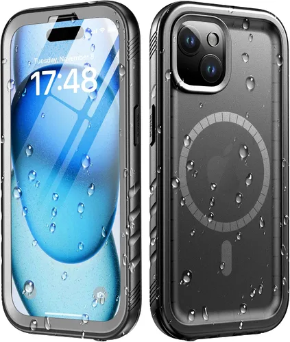 Miniatura 73 de Cozycase Funda Compatible con iPhone 12 Pro Max Funda Impermeable, Protector de Pantalla Integrado, Funda Protectora de Cuerpo Completo, Funda Negro