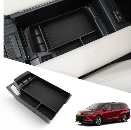 Miniatura 23 de Ruiya Organizador de consola 4Runner 2014-2024 para Toyota 4Runner 5ª generación, accesorios de material ABS, reposabrazos consola guantera, Toyota