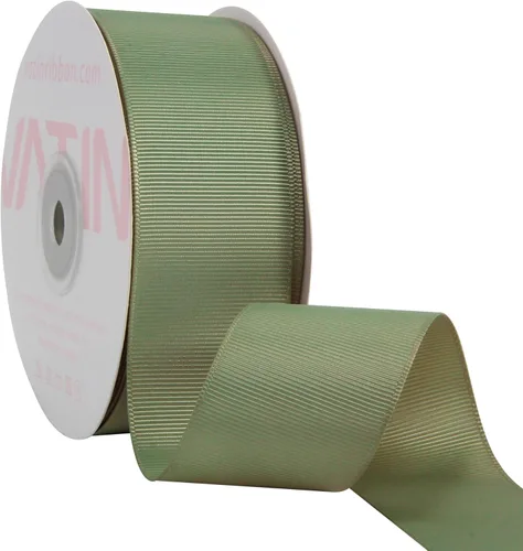 Miniatura 152 de Vatin - Rollo de cinta de grogrén, rollos de 25-50 yardas, perfecto para decoración de bodas, coronas, baby showers, envolturas de paquete de regalo