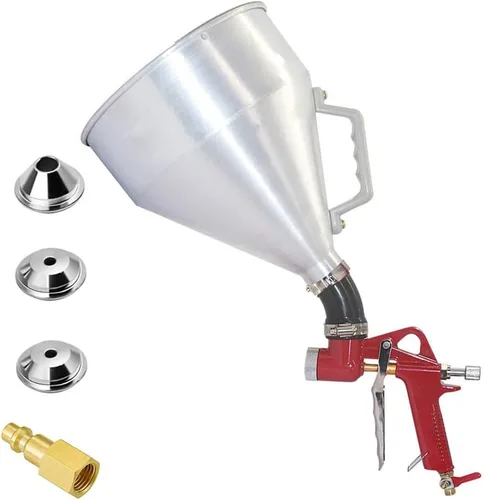 Miniatura 9 de Joywayus Air Hopper - Pistola pulverizadora con boquilla de 0.157 in/0.236 in/0.315 in, textura de pintura, pulverizador de pintura para paneles