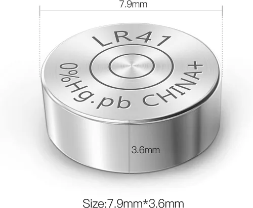 Miniatura 7 de Paquete de 40 pilas de botón LR41 AG3 392 192 SR41 384 736 L736F de 1,5 V