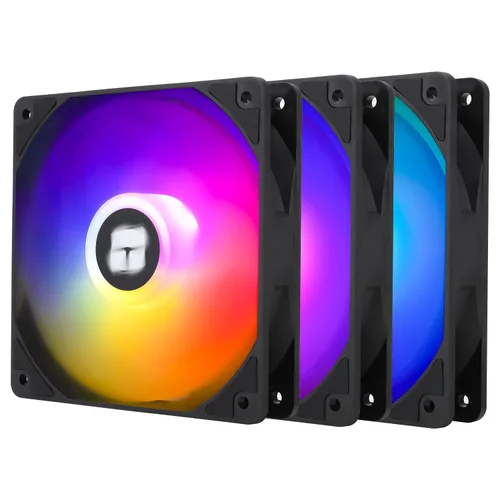 Miniatura 2 de Thermalright TL-C12C-S X3 Ventilador de CPU de 120mm ARGB para Caja, Ventilador de Enfriamiento Silencioso de 4 pines PWM con Rodamiento S-FDB