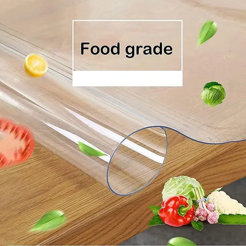 Miniatura 2 de Mantel transparente de PVC transparente para mesa, cubierta protectora de plástico impermeable para escritorio, almohadillas de mesa de vidrio