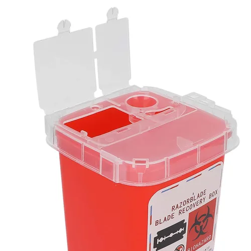 Miniatura 8 de Contenedor de cuchillas de eliminación Peluquería Peluquería Cuchillo de afeitado Caja de recogida de eliminación de cuchillas (rojo)