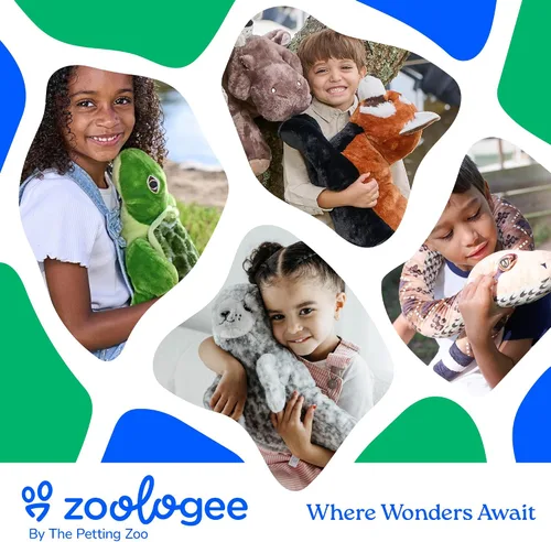 Miniatura 7 de The Petting Zoo Peluche de tigre, regalos para niños, animales de vida silvestre Earth Keeperz, juguete de peluche de tigre a rayas Zoologee, 12