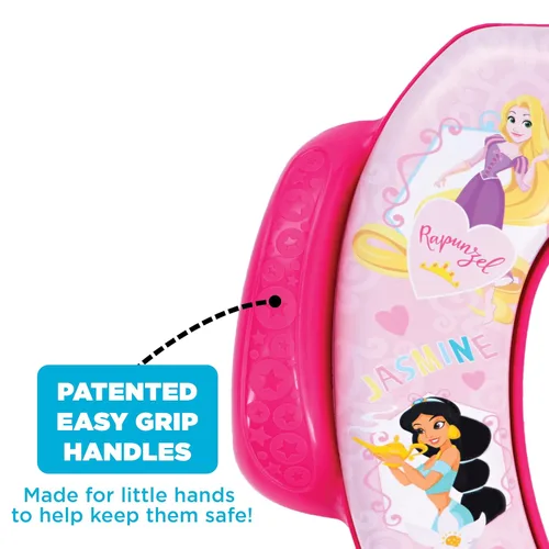 Miniatura 3 de Disney Princess "Loving Life" - Asiento suave para orinal y asiento de entrenamiento para ir al baño, cojín suave, entrenamiento para ir al baño