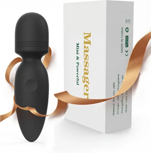 Miniatura 8 de Fuwyiy Mini herramientas de masajeador, pequeño masajeador de mano inalámbrico impermeable con 10 modos de vibración, masajeador personal de mano