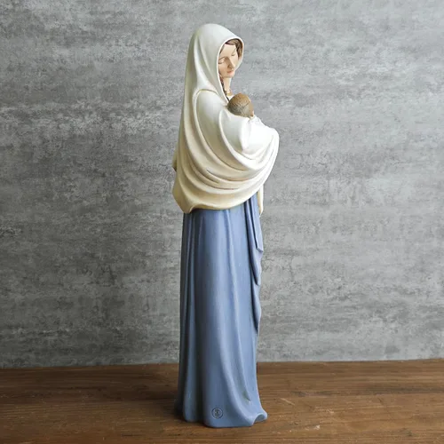 Miniatura 3 de Estatua católica BC de la Madonna con el Niño, Figura de la Santísima Virgen María, Regalo religioso de la Madre Sagrada para mamá, 12.75