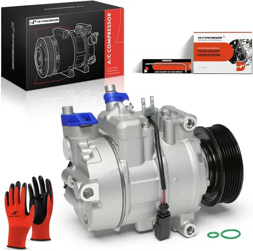 Miniatura 10 de A-Premium Compresor de aire acondicionado de CA con embrague compatible con A4 2004-2015, A4 Allroad 2013-2016, A4 Quattro, A5, A6, Q3, Q5, Q7