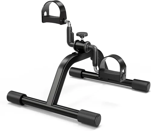 Miniatura 10 de RYGEO Mini bicicleta estática para ejercicios de recuperación de piernas y brazos, bicicleta de piso ligera y portátil Verde