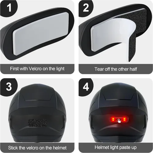 Miniatura 8 de JAGASOL DOT - Cascos ligeros de cara completa para motocicleta y bicicleta de calle con casco JAGASOL y luz trasera LED