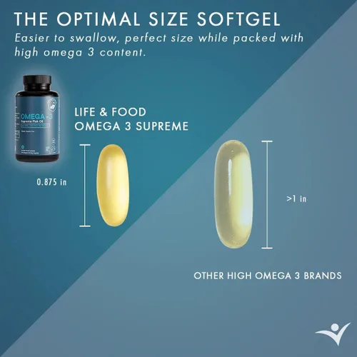 Miniatura 3 de Aceite de pescado Omega 3, 0.04 onzas Certificado MSC + 75 % Omega 3s 0,037 oz, 644/336, sin pescadillas y absorción mejorada, molecular