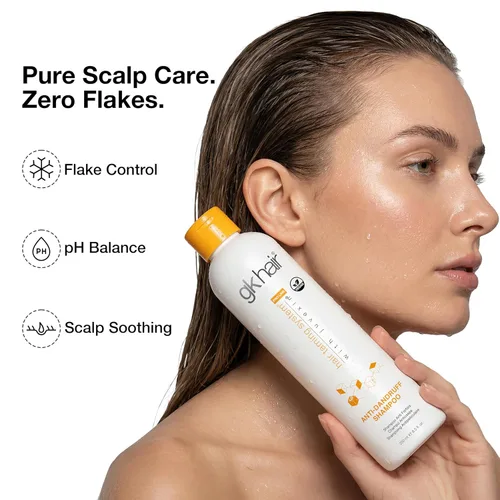 Miniatura 9 de GK HAIR Champú anticaspa que deja tu cuero cabelludo fresco y suave - Champú sin sulfato para cabello seco dañado para hombres y mujeres, 8.5 onzas