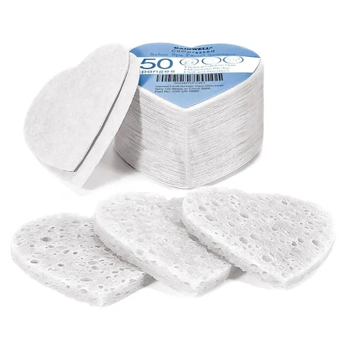 Miniatura 20 de GAINWELL Esponjas faciales comprimidas naturales de 50 colores, para limpieza facial, reutilizables y ecológicas, 50 unidades Varios