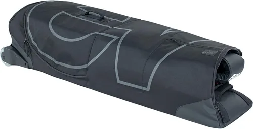 Miniatura 6 de EVOC Bolsa para bicicleta de carretera con bloque de bicicleta de policarbonato moldeado y ruedas de patinaje (285L, negro)