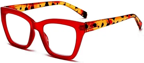 Miniatura 9 de Lentes de lectura cuadrados para mujer, marco moderno de borde completo, lectores de bloqueo de luz azul, lente transparente, bisagra de resorte