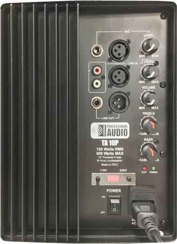 Miniatura 3 de Altavoz DJ de 800 vatios - Sistema de altavoces activos de 2 vías bi-Amp de 10 pulgadas - Audio profesional Adkins - Altavoz DJ - Ideal para fiestas