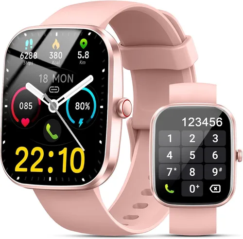 Miniatura 9 de Reloj inteligente para hombres y mujeres, reloj inteligente de 1.91 pulgadas con respuesta/hacer llamadas, rastreador de fitness con más de 100