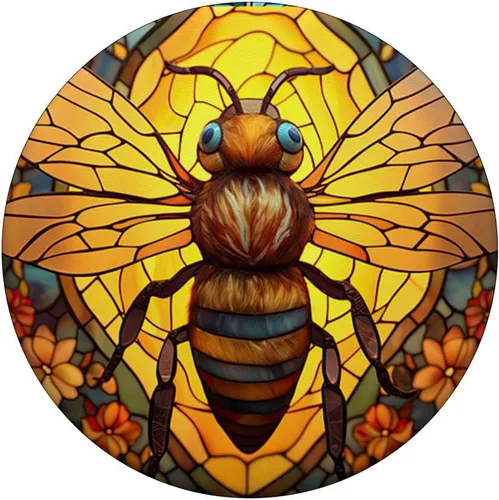 Miniatura 3 de Bumble bee - Abejorro miel abejas de panal amarillo apicultor PopSockets intercambiables PopGrip