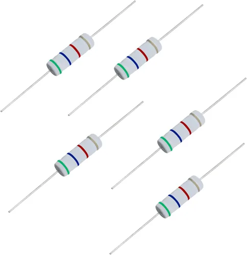 Miniatura 14 de Resistencia de película de óxido metálico de 1K Ohm, ± 5% de tolerancia de alta precisión de 5 vatios para circuito electrónico, resistencia