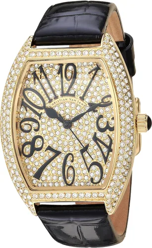 Christian Van Sant Reloj negro de cuarzo con pantalla analógica elegante CV4820 para mujer, Negro -, Movimiento de cuarzo