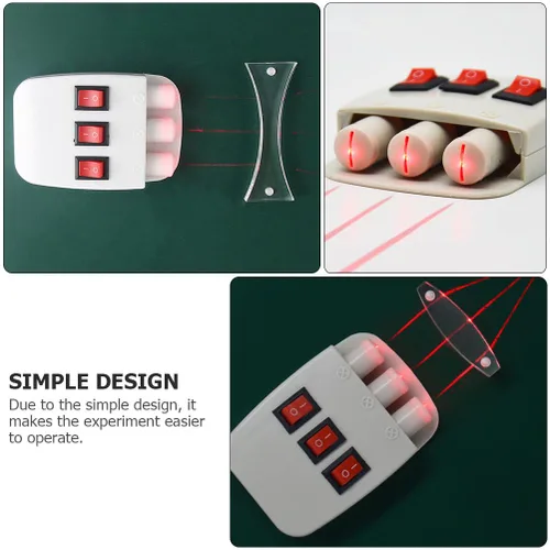 Miniatura 2 de Fuente de luz semiconductora de tres vías para experimento de óptica física de laboratorio, ideal para enseñanza e investigación, ligero y portátil
