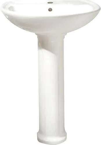 Miniatura 4 de American Standard 0236111.020 Cadet Pedestal superior y pierna con agujero central solamente, color blanco
