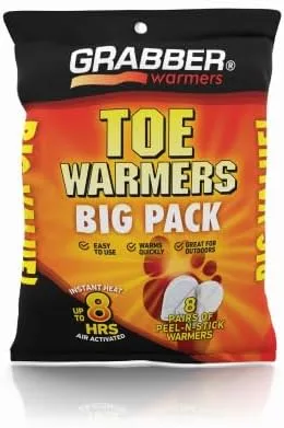 Miniatura 5 de Grabber Warmers TWES8DISPLAYUSA - Paquete grande de calentadores de dedos adhesivos, 8 pares, color bronceado, TWES8DISPLAYUSA
