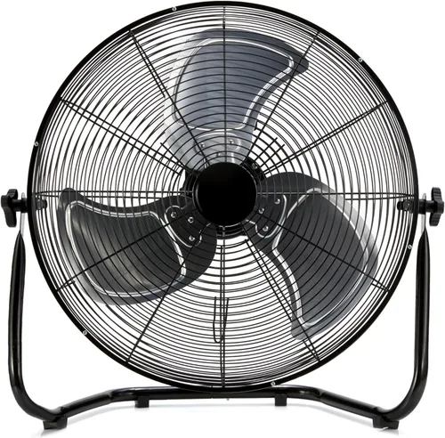 Miniatura 5 de Amazon Basics Ventilador industrial de alta velocidad de 18 pulgadas, ventilador de piso, con 3 velocidades, cabezal inclinable, cumple