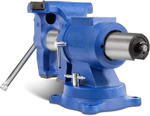 Miniatura 9 de Forward HY-DT150B-6IN - Tornillo de banco resistente con base giratoria de 360 grados y cabeza con yunque (6 pulgadas)